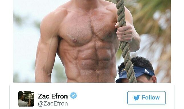 Well done sir @zacefron. Aesthetics is the side effect to health