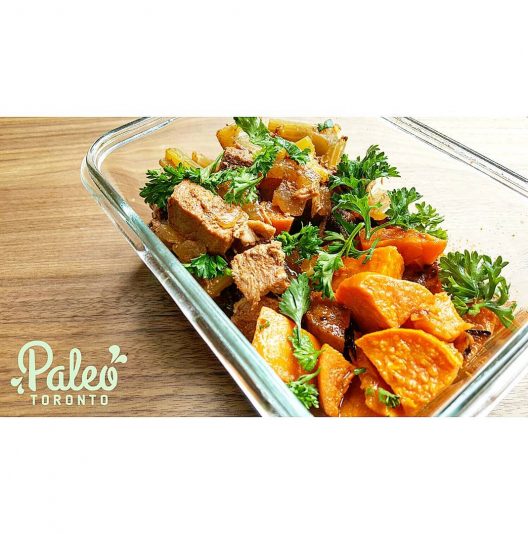 Super hearty 100% grassfed beef stew- featuring chunks of eye of round roast, sirloin tip and filet mignon. Organic diced sweet potato, heirloom carrots,  onions, celery, herbs and tomato base